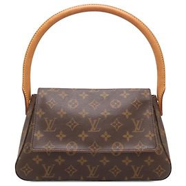 Louis Vuitton Monogram Mini Looping Schultertasche braun