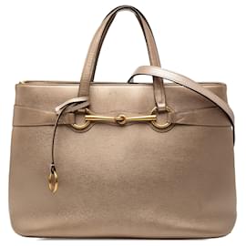 Borsa Gucci in pelle Bright Bit dorata