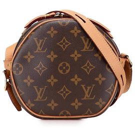Borsa a tracolla marrone Louis Vuitton Monogram Boite Chapeau Souple PM