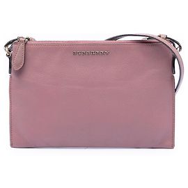 Bolso bandolera de cuero Peyton rosa Burberry