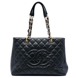 Tote Grand Shopping in Caviar nero Chanel