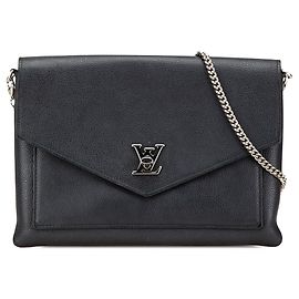 Borsa a tracolla MyLockMe Chain Pochette nera Louis Vuitton