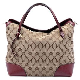Borsa Tote Gucci Medium GG Canvas Bree pieghevole rossa