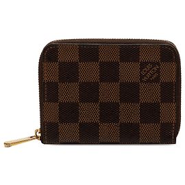 Portafoglio Zippy Damier Ebene marrone Louis Vuitton