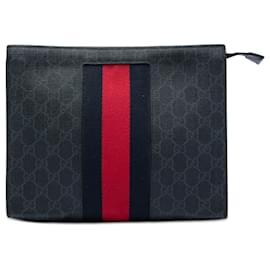 Clutch Gucci GG Supreme Web nera