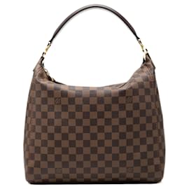 Borsa a Spalla Louis Vuitton Damier Ebene Portobello PM Marrone