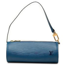 Bolso Pochette Papillon Epi azul Louis Vuitton