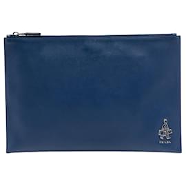 Blue Prada Saffiano Bellboy Voyage Clutch