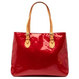 Rote Louis Vuitton Monogram Vernis Brentwood Tote Bag Tasche