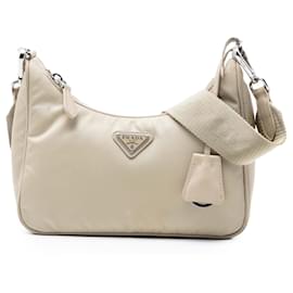 Borsa a tracolla Prada Re Nylon Re Edition 2005 Beige