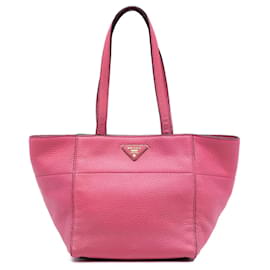 Tote in Vitello Daino rosa Prada