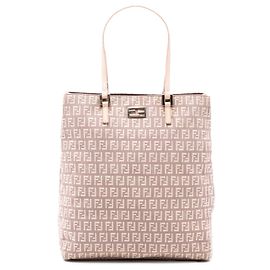 Tote in tela Fendi Zucchino rosa