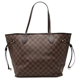 Brown Louis Vuitton Damier Ebene Neverfull MM Tote Bag