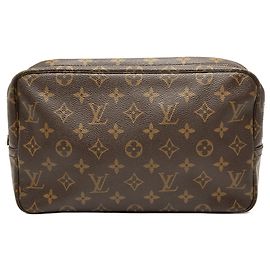 Borsa a Pochette Louis Vuitton Monogram Trousse Toilette 28 Marrone