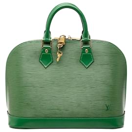 Borsa a mano Louis Vuitton Epi Alma PM Verde