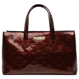 Borsa Louis Vuitton Monogram Vernis Wilshire PM rossa
