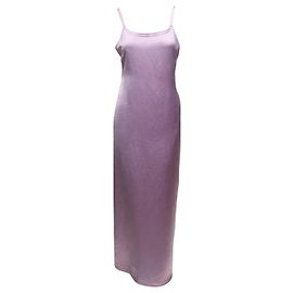 Abito slip in raso viola JW Anderson Taglia US 8