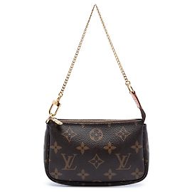 Bolsa Louis Vuitton Monogram Mini Pochette Accessoires marrom
