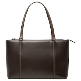 Tote in pelle marrone Burberry