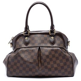 Borsa Louis Vuitton Damier Ebene Trevi PM marrone