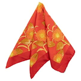 Foulard di seta Orange Hermès Tourne Sols