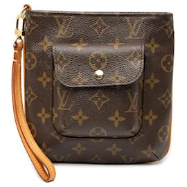 Clutch Louis Vuitton Monogram Partition marrone