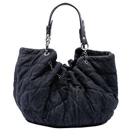 Cabas Blue Chanel Large Quilted Denim Stretch Spirit