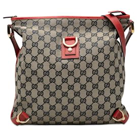 Gucci Abbey D Ring Crossbody aus GG Canvas in Beige
