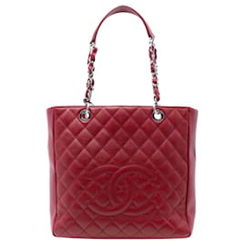 Tote Verticale Chanel Caviar Rosso