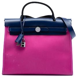 Borsa Hermès Toile Herbag Zip 31 rosa