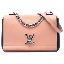 Orange Louis Vuitton Tricolor Leather Lockme II BB Satchel