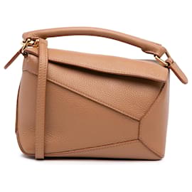 Borsa Mini Puzzle Edge LOEWE in vitello marrone - Loewe