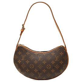 Borsa Hobo Louis Vuitton Monogram Croissant PM marrone