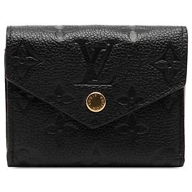 Portafoglio Victorine Monogram Empreinte Louis Vuitton nero Piccoli portafogli