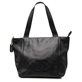 Tote Chanel CC Caviar nero