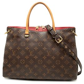 Borsa Louis Vuitton Monogram Pallas MM marrone
