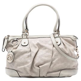 Borsa Gucci Guccissima Sukey bianca