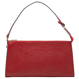 Borsa a tracolla Louis Vuitton Epi Pochette Accessoires rossa