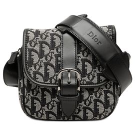 Borsa a tracolla Diorissimo Trotter in tela nera Black Dior Diorissimo Trotter Canvas Crossbody