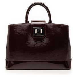 Purple Louis Vuitton Electric Epi Mirabeau GM Satchel