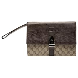 Clutch Gucci GG Supreme beige