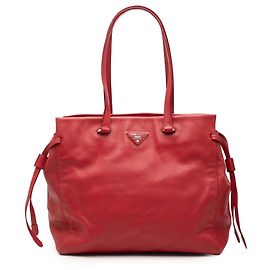 Tote Red Prada Vitello Daino