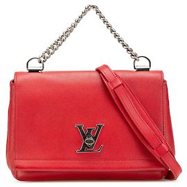 Borsa Lockme II BB in pelle rossa Louis Vuitton