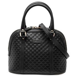 Borsa Gucci Mini Microguccissima Dome Satchel nera