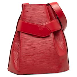 Borsa a secchiello Epi Sac D Epaule PM rossa Louis Vuitton
