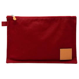 Pochette Hermès Toile Bora Bora Roja MM