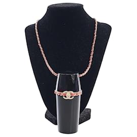 Schwarzes Chanel Lucite Lippenstift-Etui mit Kette