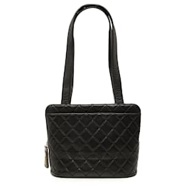 Borsa a tracolla Chanel in agnello trapuntato nero
