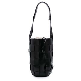 Borsa a secchiello Bottega Veneta Nappa Intrecciato Casette nera