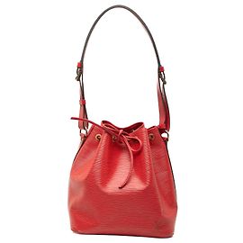 Borsa a secchiello Petit Noe in Epi rosso Louis Vuitton